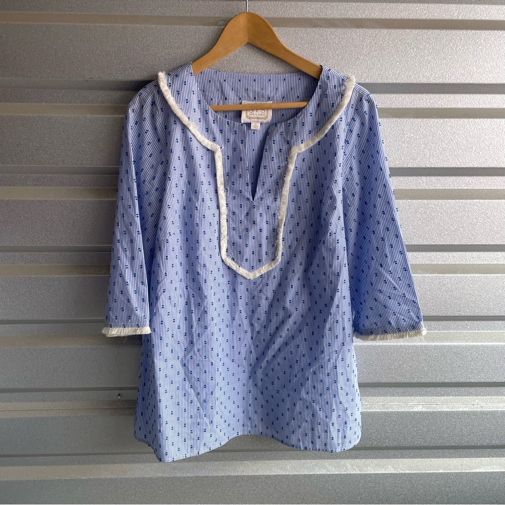 Sail to sable fringe tunic